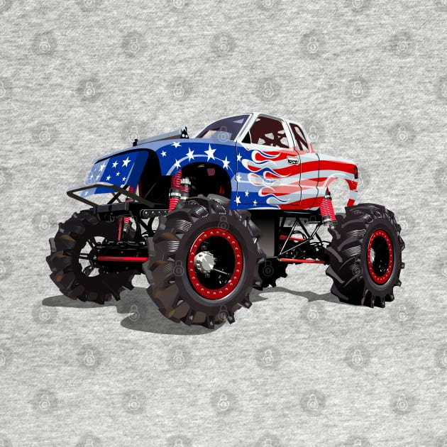 Cartoon Monster Truck by Mechanik